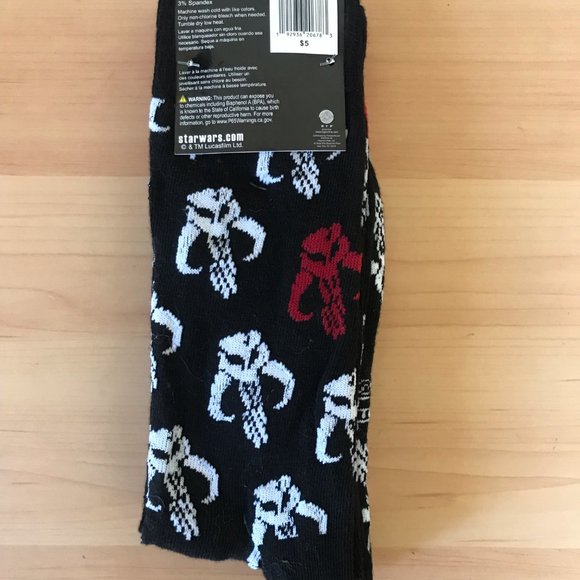 Star Wars Boba Fett for Men/Women Size 6-12 - 2-Pack NEW - Picture 2 of 2